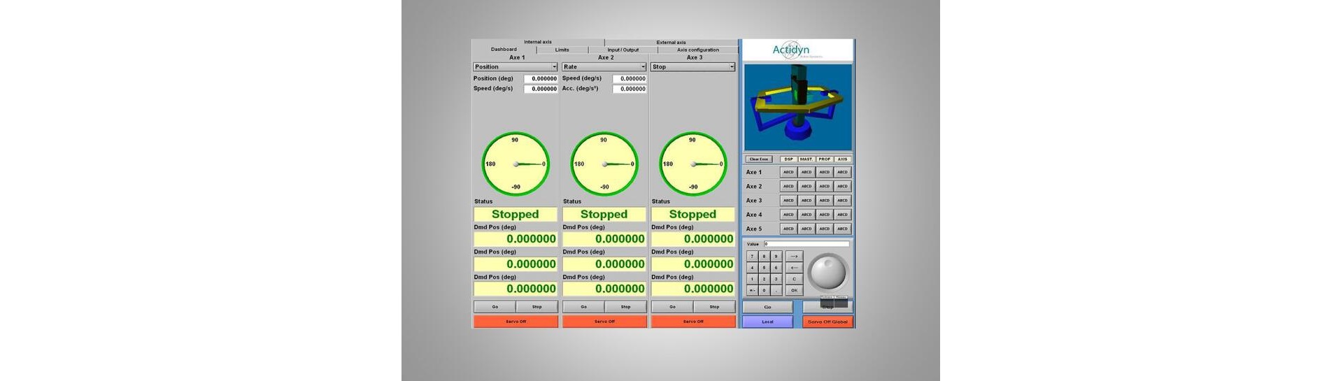 motion simulator controllers - Axidyn